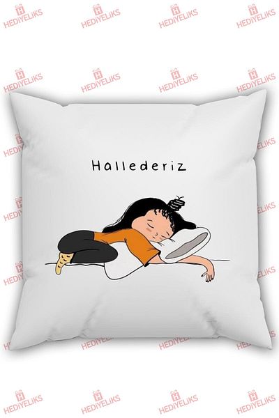 HEDİYELİKS We Will Handle Sleep Themed Pillow