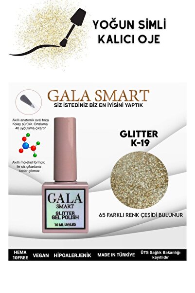gala smart YOĞUN SİMLİ GLITTER KALICI OJE