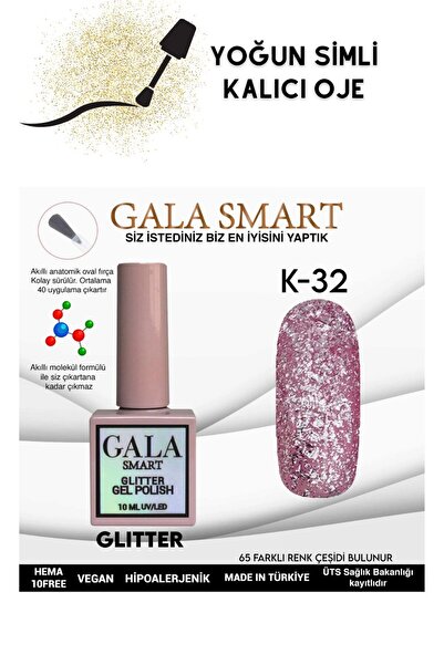 gala smart YOĞUN SİMLİ GLITTER KALICI OJE