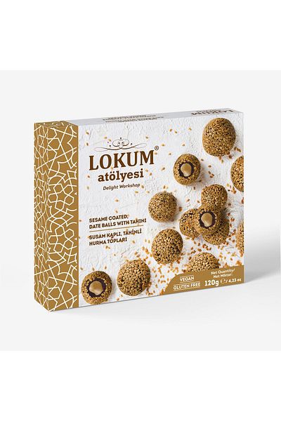 Lokum Atölyesi Sesame Coated, Tahini Dates Balls 120g