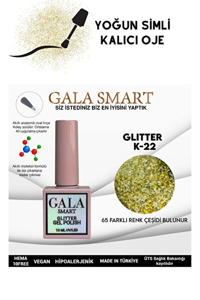 gala smart YOĞUN SİMLİ GLITTER KALICI OJE