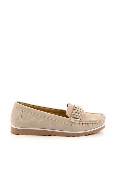 Bambi Beige Damen Loafer - K 01348065409   Modellschuhe
