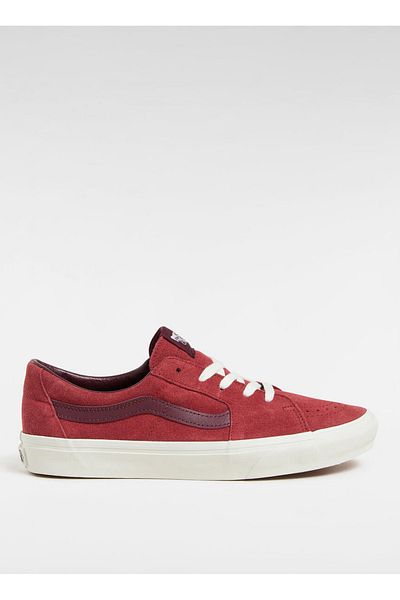 Vans Vn0009Qrred1-Sk8-Low Red Leather Men's Lifestyle Shoes