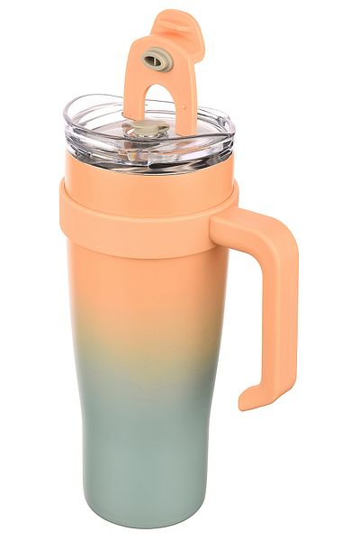 Emofom Essence 1 Liter Thermos Cup with Straw Double Walled Thermal Travel Cup