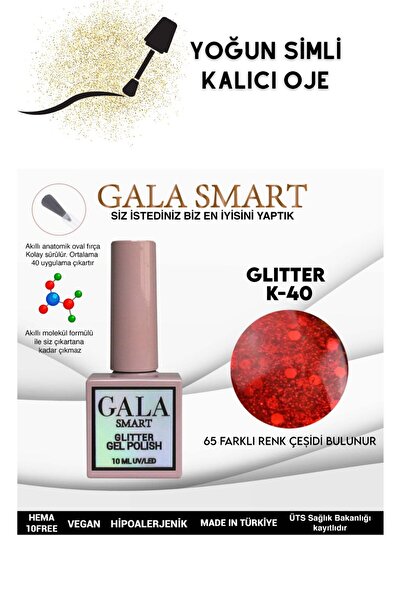 gala smart YOĞUN SİMLİ GLITTER KALICI OJE