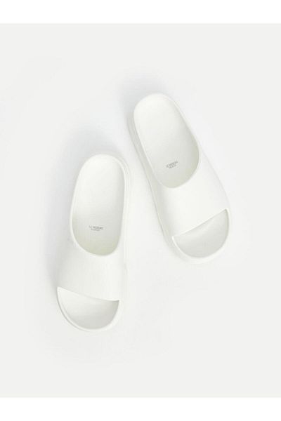 LC Waikiki Papuci de damă din piele de culoarea pietrei