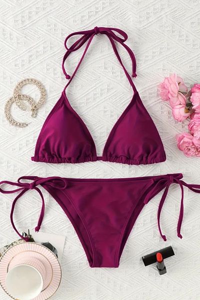 Nilmay mayo Triangle String Women's Bikini Set