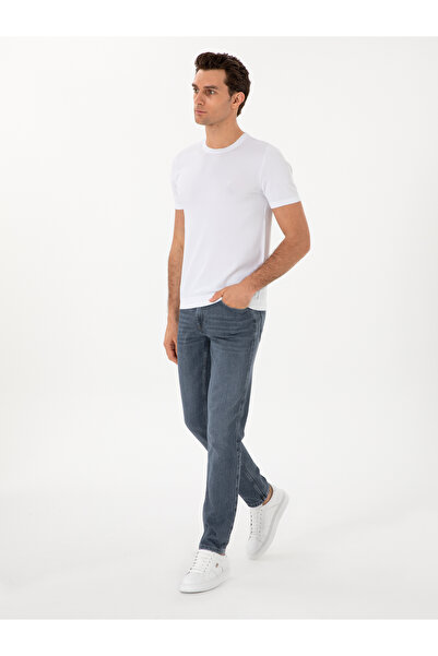 Cacharel Koyu Lacivert Slim Fit Pamuklu Jean Pantolon 50298879-VR100