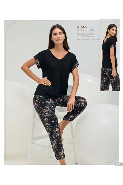 Sevim 16346 SET DE Pijamale MOALE PENTRU FEMEI