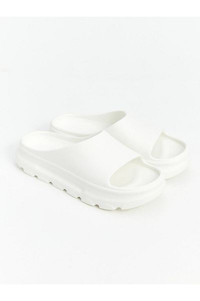 LC Waikiki Papuci de damă din piele de culoarea pietrei