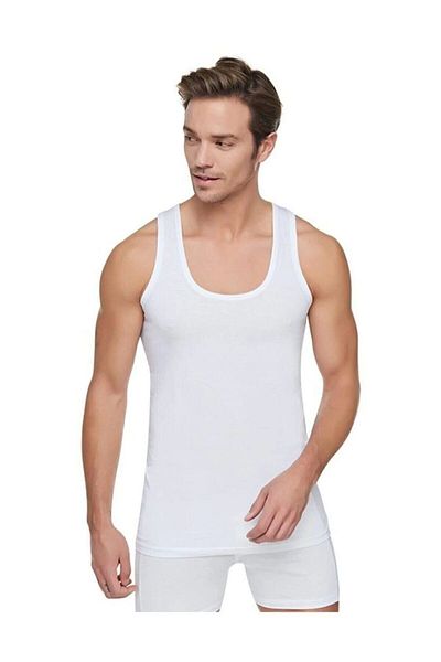 Line Smart Tricou Tutku, 6 piese, alb, 100% bumbac, pieptănat