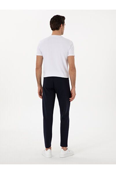 Cacharel Lacivert Slim Fit Düz Paça Modal Karışımlı Eşofman Altı 50300973-VR033