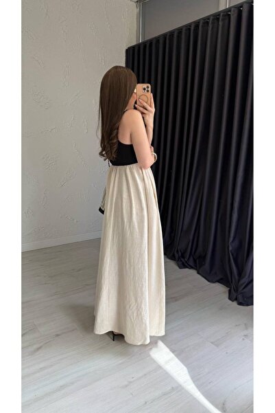 My Blog Lněné šaty Ecru Neapol - 203103