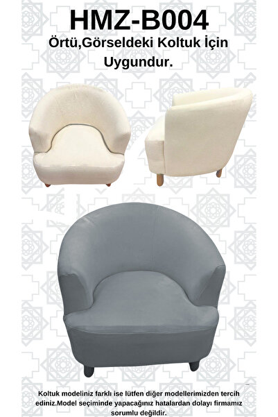 Akbal Home İtalyan Nubuk HMZ-B004 Kalıp Berjer Koltuk Örtüsü