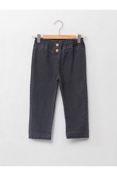 LC Waikiki Paperbag Fit Waist Elastic Basic Baby Girl Jeans (W1)