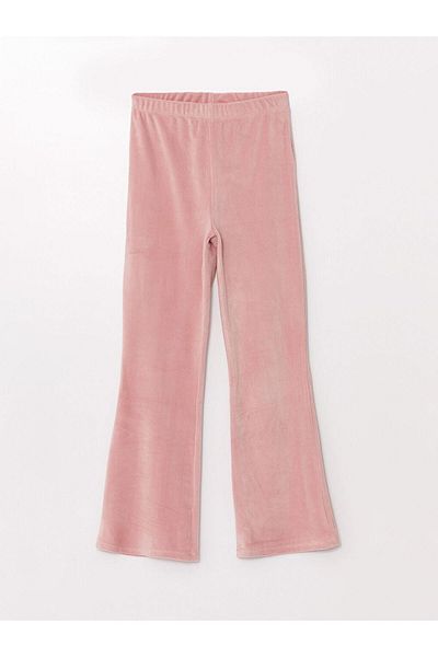 LC Waikiki Pantaloni de trening pentru fete din catifea de bază cu talie elastică