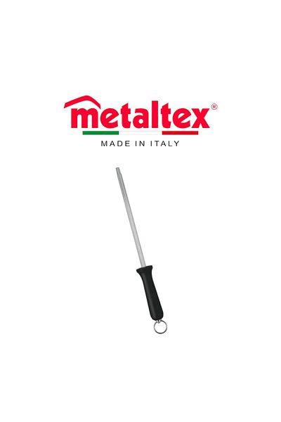 Metaltex Butcher’s Steel Knife Sharpener 31cm – Carbon Steel with PP Handle
