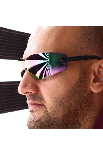 Badem10 Iş Güvenlik Güvenliği Gözlüğü (GÖKKUŞAĞI) S300 Koruyucu Silikon Burun...