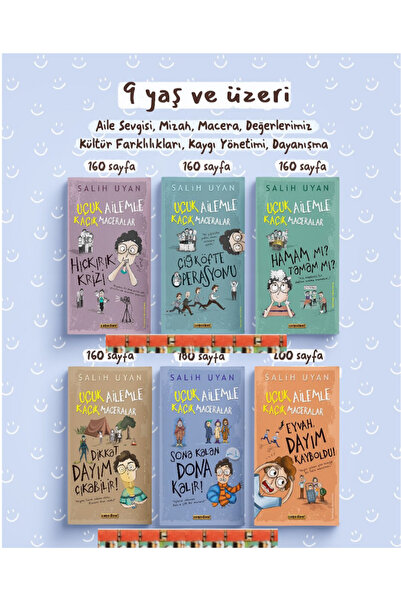 Carpe Diem Kitapları 9+ yaş- Salih Uyan- Uçuk Ailemle Kaçık Maceralar serisi (6kitap)