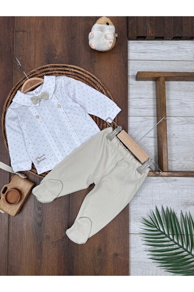 Kids Kingdom Seasonal Polka Dot Bow Tie Baby Boy Suit