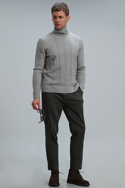 Lufian Tony Men's Sweater Light Gray