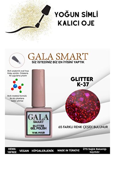 gala smart YOĞUN SİMLİ GLITTER KALICI OJE