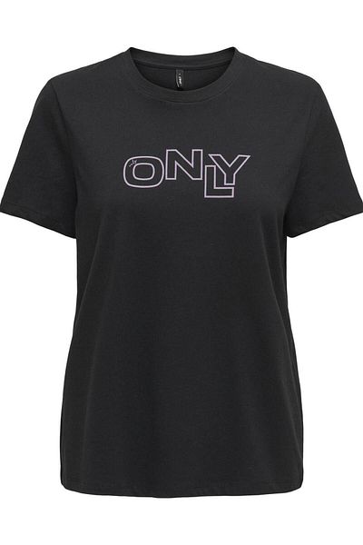 ONLY Women's Counter Black T-Shirt - 15339251