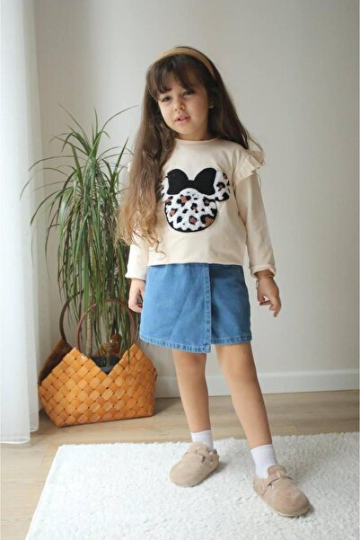 tunays shopping Дівчачий комплект з джинсових шортів і спідниці