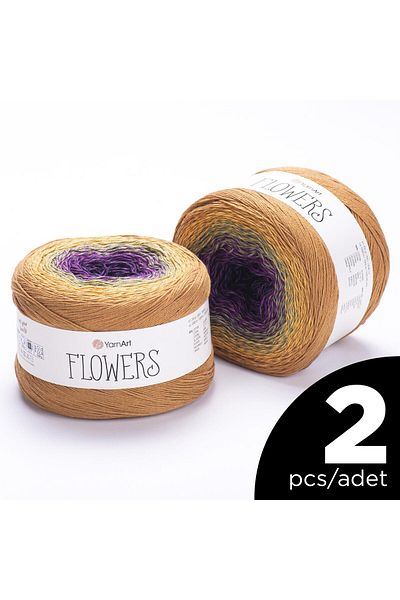 Yarnart Flowers - Ebruli - 315 - 2 Pieces
