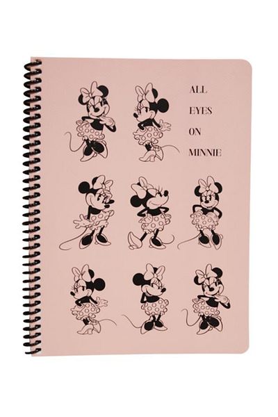 KESKİN COLOR Keskin Color Disney All Eyes On Minnie Striped Notebook 16,5x22,5 80 Sheets