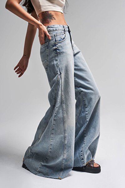 it's basic Жіночі снігові штани кольору 4S5-32 Супер Палаццо Фіт 100% бавовна денім джинс