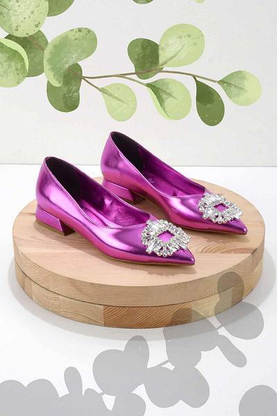 Bambi Balerini de damă fucsia metalic K 01596188609