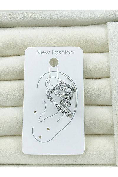 DS DİAMONDSHOP Zircon Stone Cartilage Earrings Bykkp- 202505670