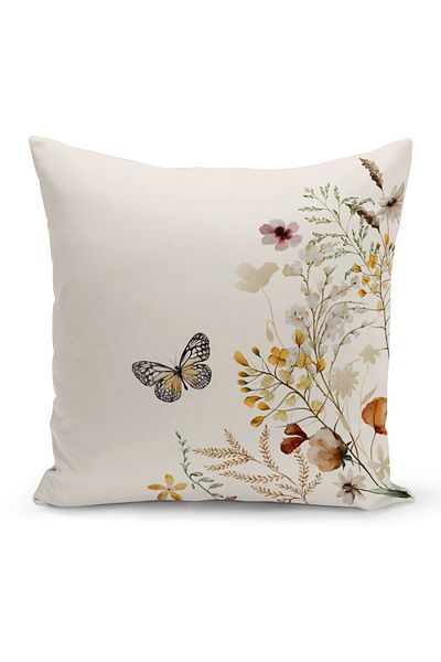 Bertille Home Flower Spring Series Κάλυμμα μαξιλαριού με ψηφιακή εκτύπωση διπλής όψης (Άνοιξη)