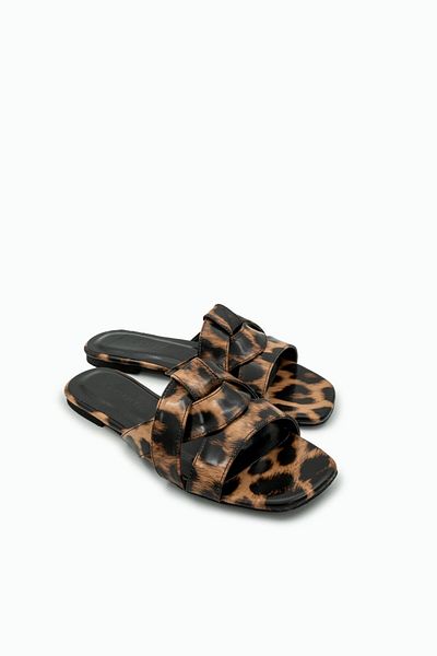 LamintaGlobal Γυναικείες παντόφλες Goldeye Patent Leather Leopard