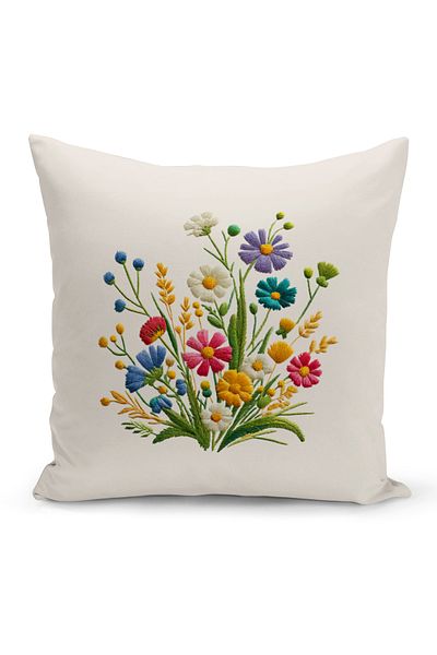 Bertille Home Flower Spring Series Κάλυμμα μαξιλαριού με ψηφιακή εκτύπωση διπλής όψης (Άνοιξη)