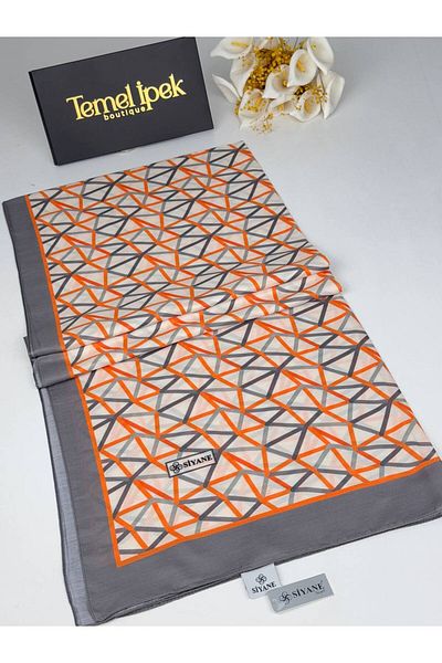 Siyane Σάλι από βαμβακερό ύφασμα με σχέδιο 75x190 cm