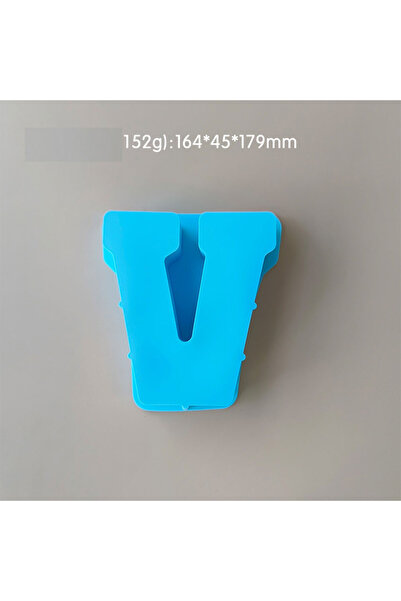 Generic قالب سيليكون من الراتينج والصابون على شكل حرف V كبير