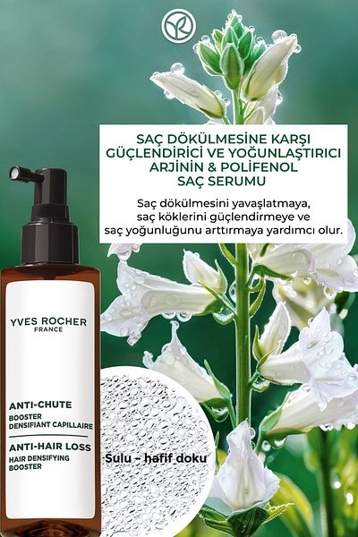 Yves Rocher Anti-Chute Serum 195 ml - Hair Strengthening and Thickening