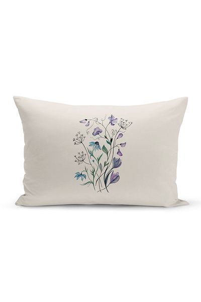 Bertille Home Flower Spring Series Κάλυμμα μαξιλαριού με ψηφιακή εκτύπωση διπλής όψης (Άνοιξη)