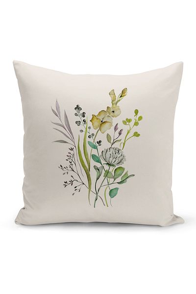 Bertille Home Flower Spring Series Κάλυμμα μαξιλαριού με ψηφιακή εκτύπωση διπλής όψης (Άνοιξη)