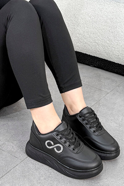 Mamito Ayakkabı MDL 800 Taş Detaylı Bağcıklı Spor Ayakkabı