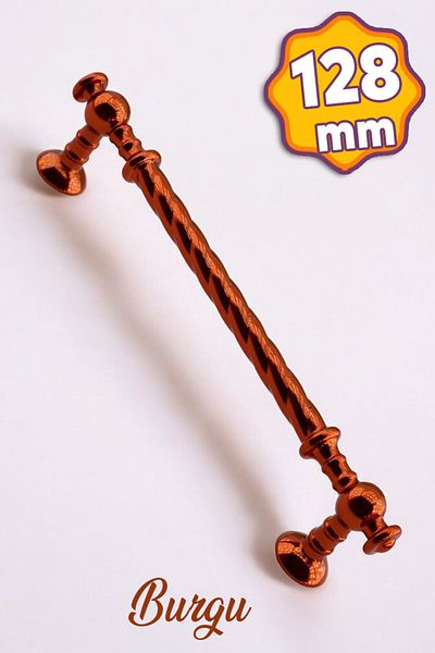 Badem10 Mobilier din metal Auger Roz (128 MM-12,8 CM) Mâner dulap sertar bucătărie