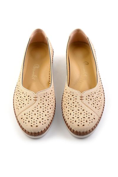 Bambi Beige Women's Casual Shoes K 01536193509