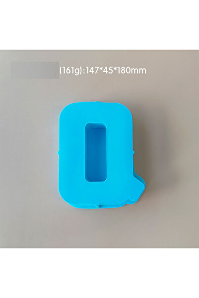 Generic قالب سيليكون من الراتينج والصابون على شكل حرف Q كبير