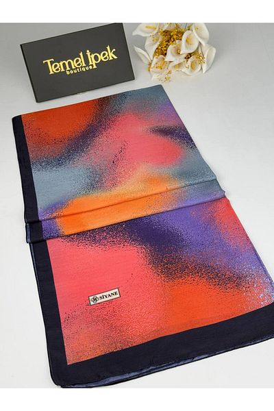 Siyane Σάλι από βαμβακερό ύφασμα με σχέδιο 75x190 cm