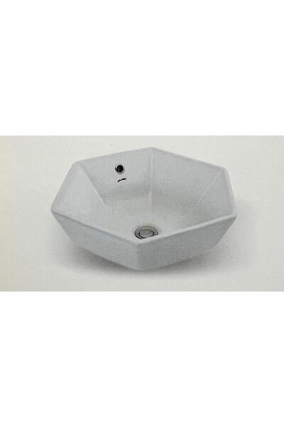 İDEVİT İDEVİT TEZGAH ÜSTÜ ALTIGEN Q 48 CM LAVABO