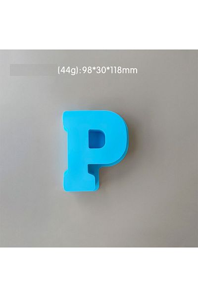 Generic Resin and soap silicone mold medium letter P