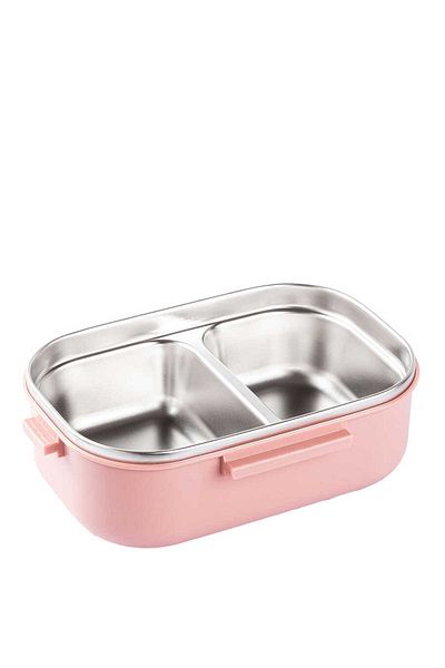 Tantitoni 850 Ml, Steel, Rectangular, with Fork and Spoon, Food Carrying Container, Lunchbox, Tt6714D850P