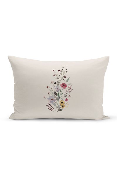 Bertille Home Flower Spring Series Κάλυμμα μαξιλαριού με ψηφιακή εκτύπωση διπλής όψης (Άνοιξη)